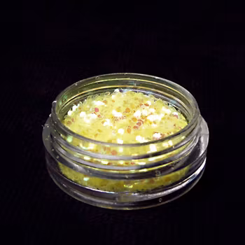 Glitter flakes 1mm, citron