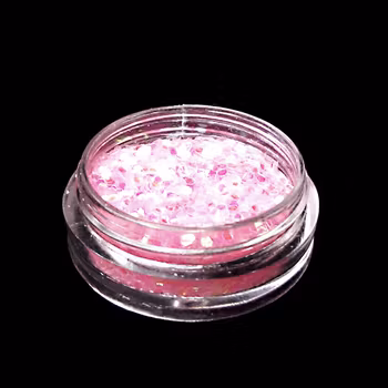 Glitter flakes 1mm, rosa