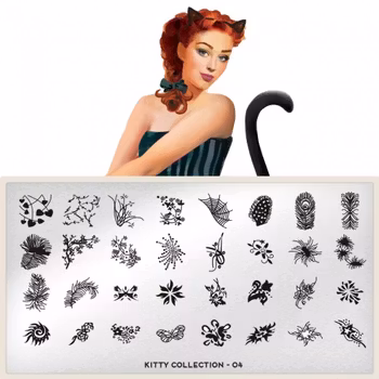 MoYou London Stämpelplatta - Kitty 04