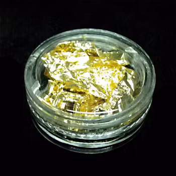 Crumbled nailart foil, guld