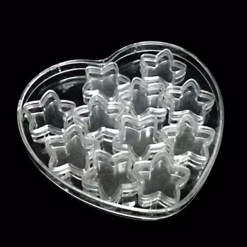 Hjärtformad förvaringsbox för nageldekorationer