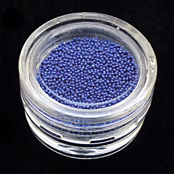 Minipärlor, mörkblå
