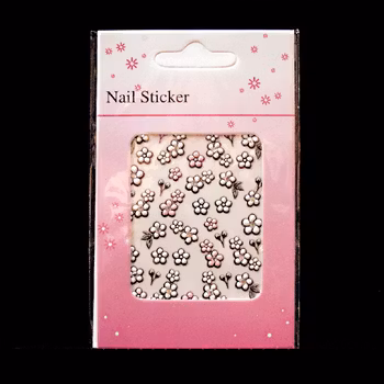 Nagelstickers vita, SJQ-09 blommor