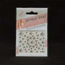 Svarta nagelstickers, N002