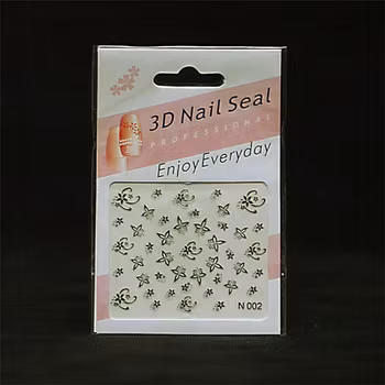 Svarta nagelstickers, N002