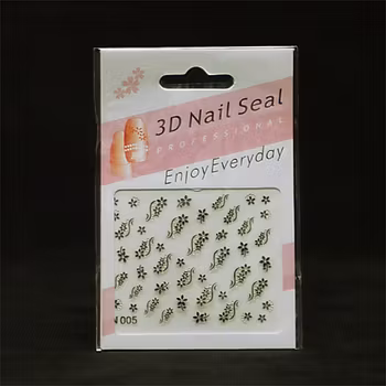 Svarta nagelstickers, N005
