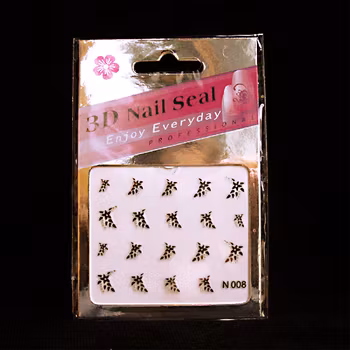 Svarta nagelstickers, N008