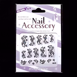 Svarta nagelstickers, P010