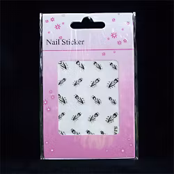 Svarta nagelstickers, SJA-12 tulpaner