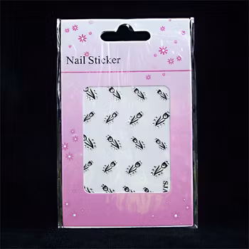 Svarta nagelstickers, SJA-12 tulpaner