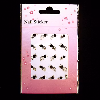 Svarta nagelstickers, SJA-13 tulpaner