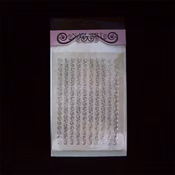 Nagelstickers silver, DY-25B