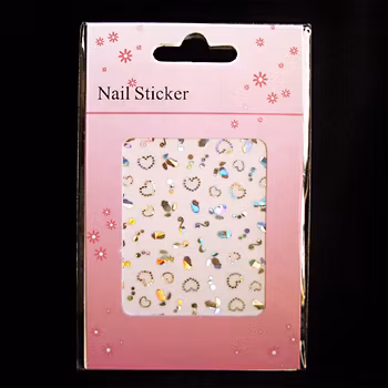 Nagelstickers silver, HS47