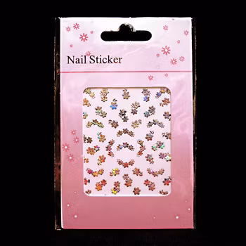 Nagelstickers silver, HS48