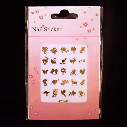 Nagelstickers guld, JYT-11