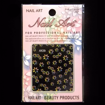 Nagelstickers blandade, AK39 blommor