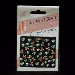 Nagelstickers blandade, NA007 fiskar