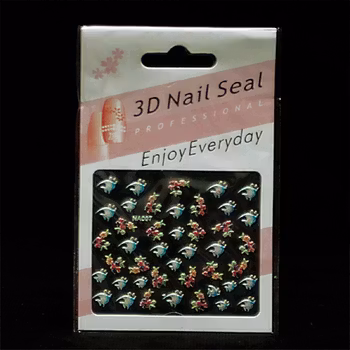 Nagelstickers blandade, NA007 fiskar