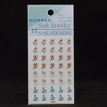 Nagelstickers blandade, NT032 blommor