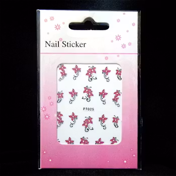 Nagelstickers blandade, PT025 blommor