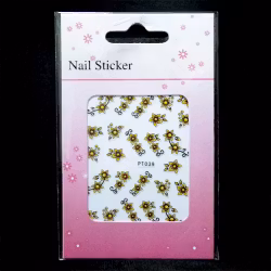 Nagelstickers blandade, PT039 blommor