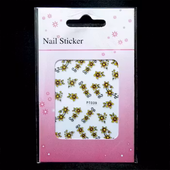 Nagelstickers blandade, PT039 blommor