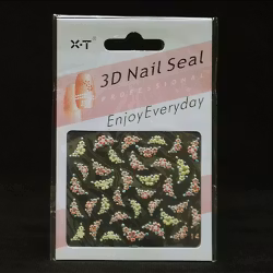 Nagelstickers blandade, 14 blommor