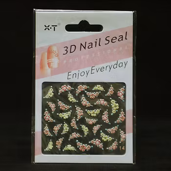 Nagelstickers blandade, 14 blommor