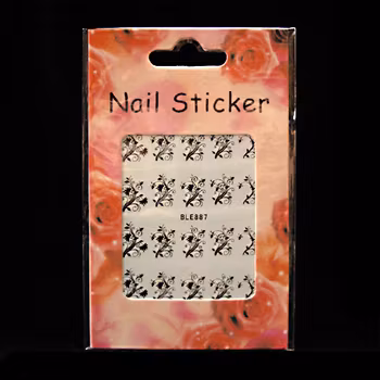 Nail tattoos svarta, BLE887