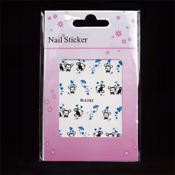 Nail tattoos blandade, BLE262 Musse Pigg