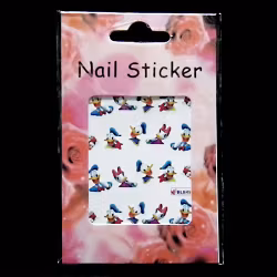 Nail tattoos blandade, BLE497 Kalle Anka & Kajsa