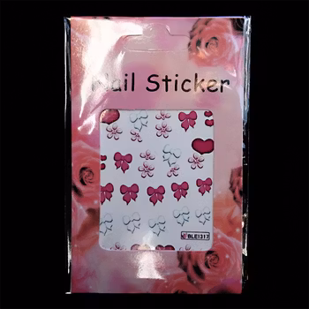 Nail tattoos blandade, BLE1317 rosetter