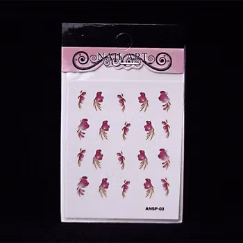 Nail tattoos blommor, ANSP-03