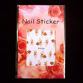 Nail tattoos blommor, BLE243