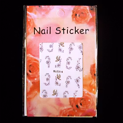 Nail tattoos blommor, BLE314