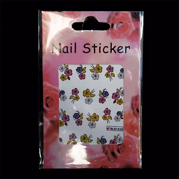 Nail tattoos blommor, BLE1035