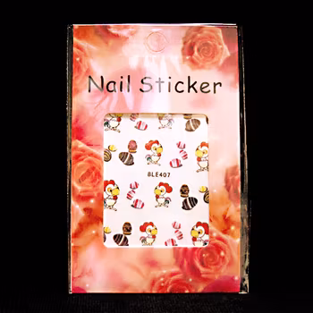 Nail tattoos påsk, BLE407