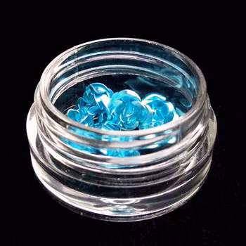 3d blommor i metall, turkos