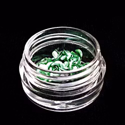 3d blommor i metall, gröna