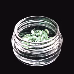 3d blommor i metall, ljusgrön