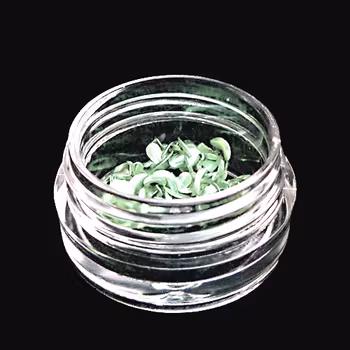 3d blommor i metall, ljusgrön