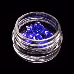 3d blommor i metall, mörklila