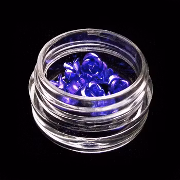 3d blommor i metall, mörklila