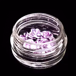 3d blommor i metall, ljuslila