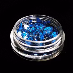 Nailart hjärtan, mörkblå