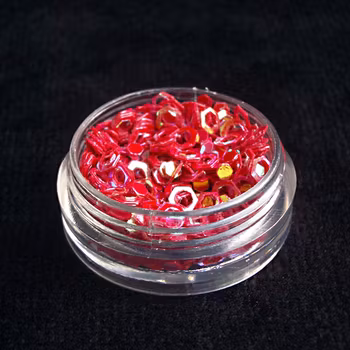 Ihåliga hexagoner, röd