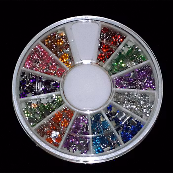 Rhinestones blommor - hel snurra