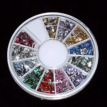 Rhinestones rektanglar - hel snurra