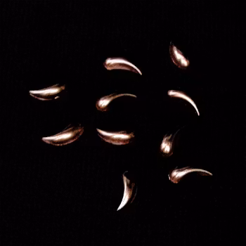 Pearl teardrops i påse, brun