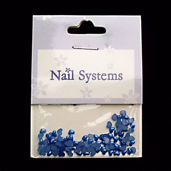 Pearl hjärtan, blå